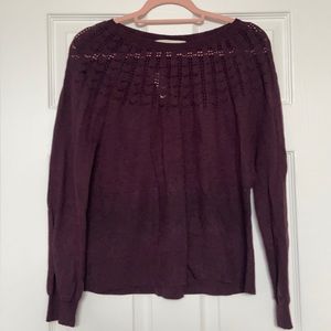 Loft burgundy sweater